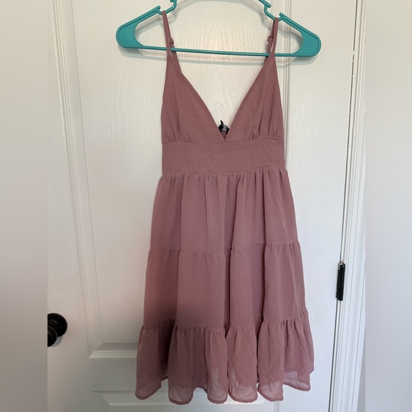 DUSTY PINK DRESS - Picture 1 of 4